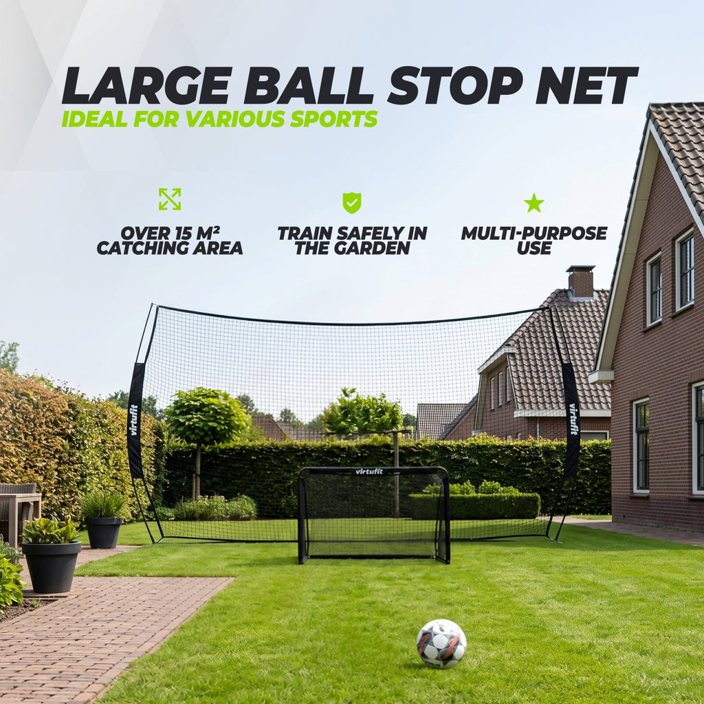 VirtuFit Backstop Net - Safety Net - Ballenvanger - 500x300cm - Tweedekans