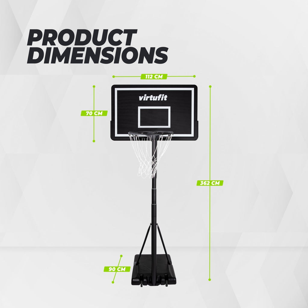 VirtuFit Verstelbare Basketbalpaal - 220 tot 305 cm