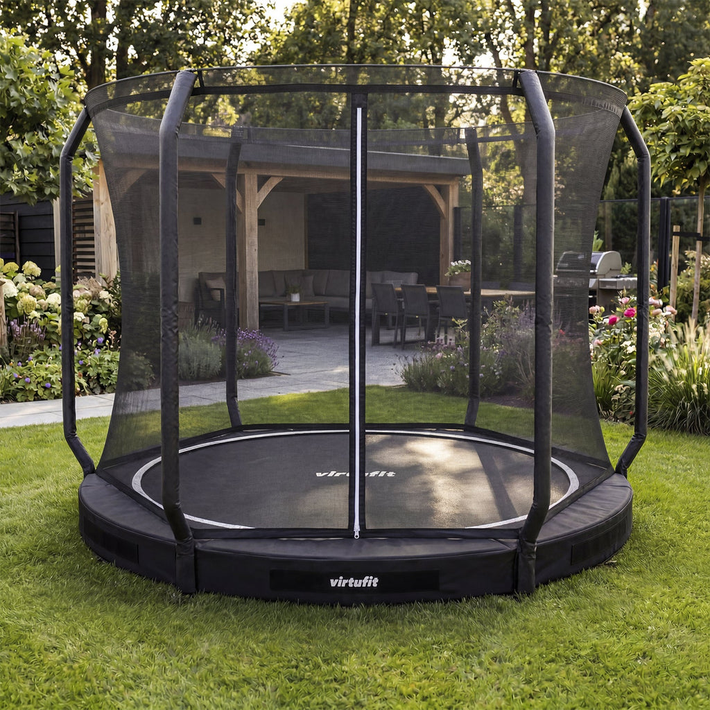 VirtuFit Inground Trampoline 251 cm Inclusief Veiligheidsnet