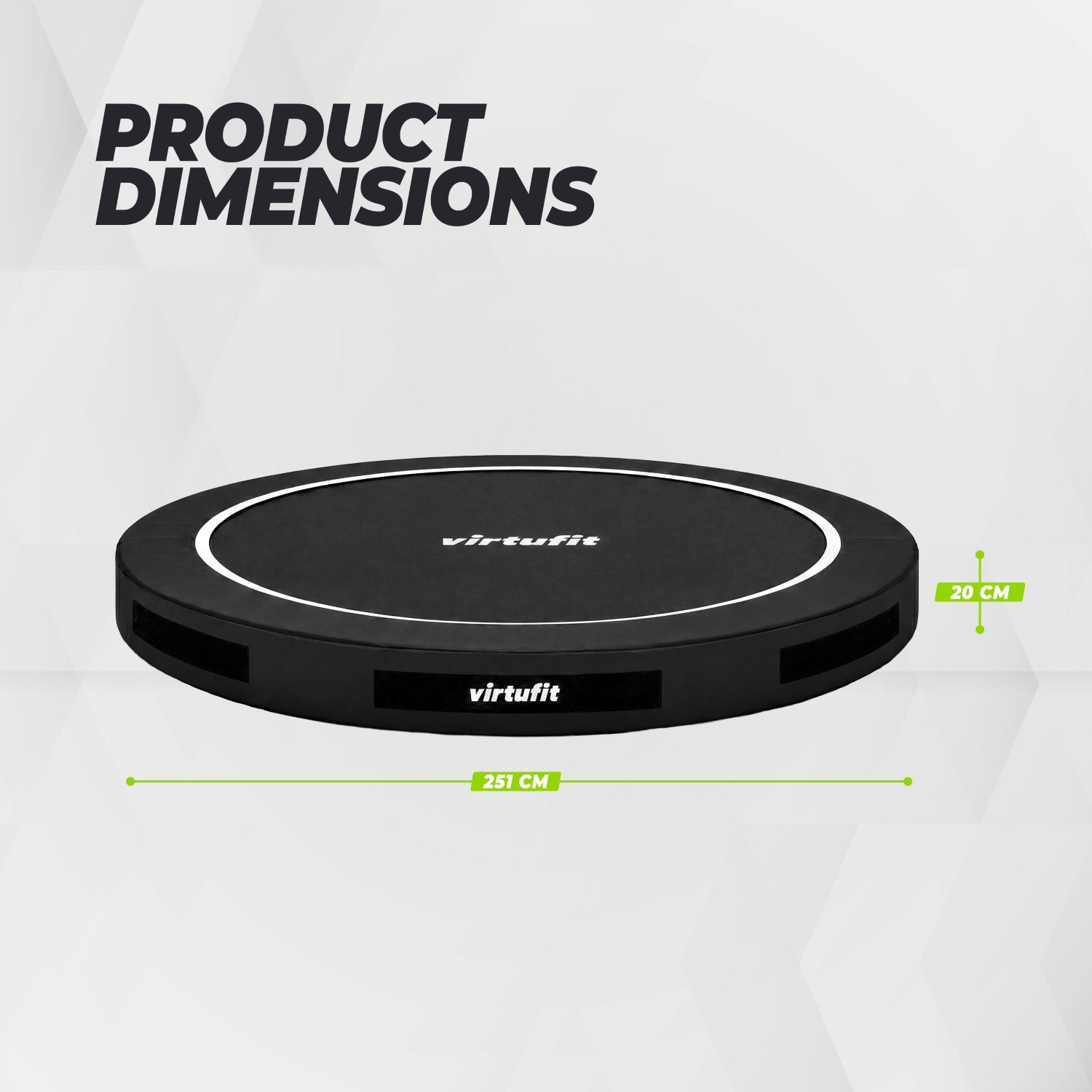 VirtuFit Inground Trampoline 251 cm - Zonder Veiligheidsnet
