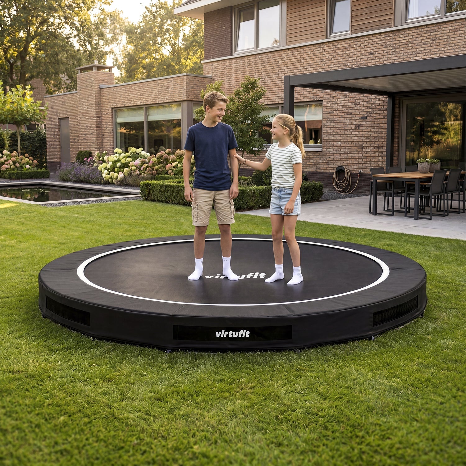 VirtuFit Inground Trampoline 305 cm - Zonder Veiligheidsnet