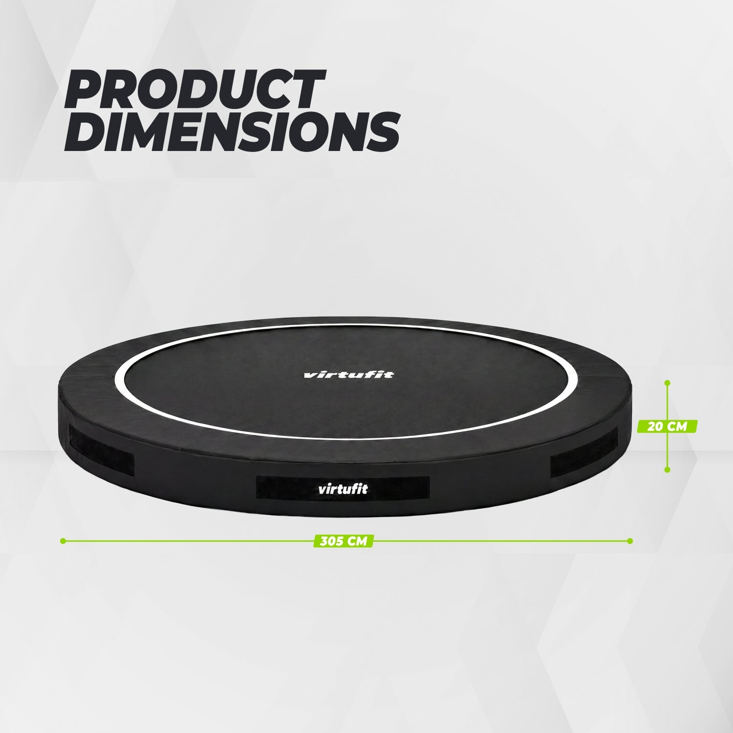 VirtuFit Inground Trampoline 305 cm - Zonder Veiligheidsnet