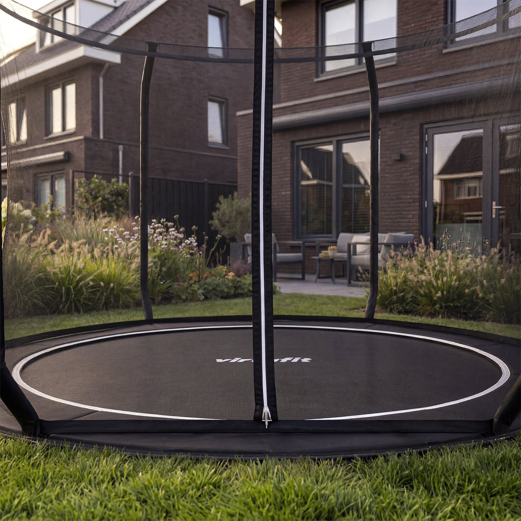 VirtuFit Groundlevel Trampoline 251 cm Inclusief Veiligheidsnet