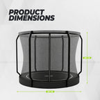VirtuFit Flatground Trampoline 251 cm Inclusief Veiligheidsnet