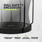 VirtuFit Groundlevel Trampoline 251 cm Inclusief Veiligheidsnet