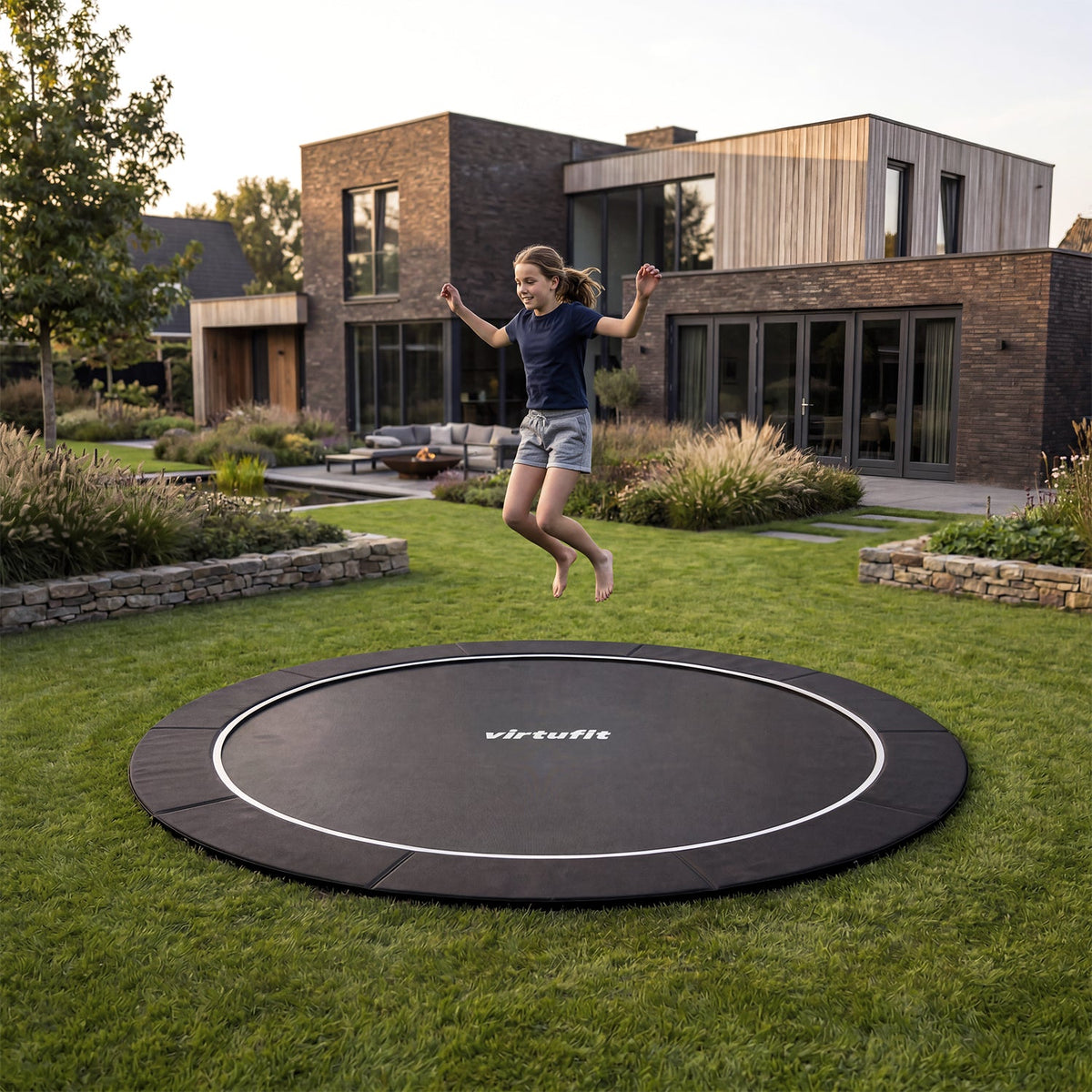 VirtuFit Groundlevel Trampoline 305 cm - Tweedekans