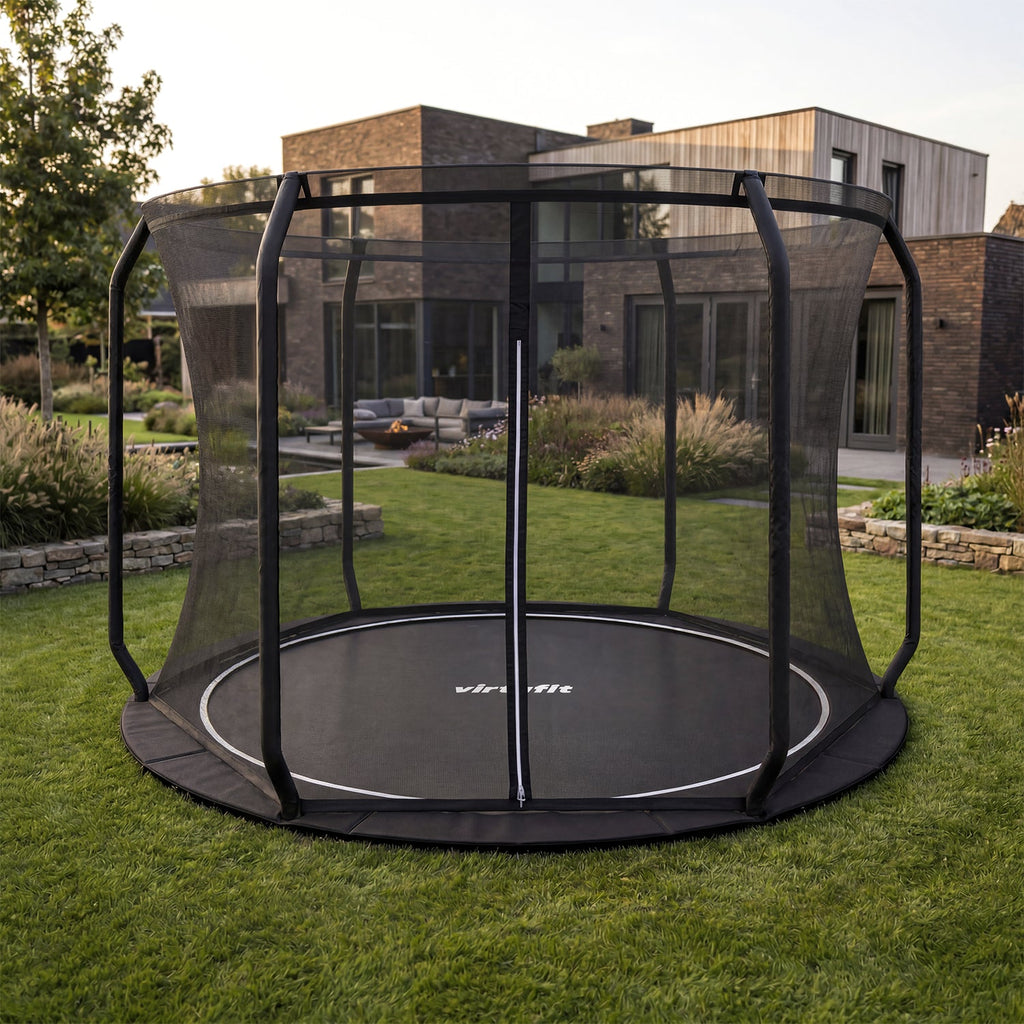 VirtuFit Flatground Trampoline 305 cm Inclusief Veiligheidsnet