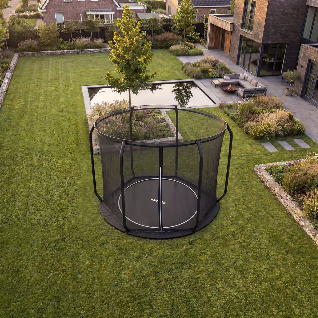 VirtuFit Flatground Trampoline 305 cm Inclusief Veiligheidsnet
