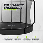 VirtuFit Flatground Trampoline 305 cm Inclusief Veiligheidsnet