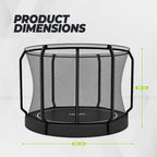 VirtuFit Flatground Trampoline 305 cm Inclusief Veiligheidsnet