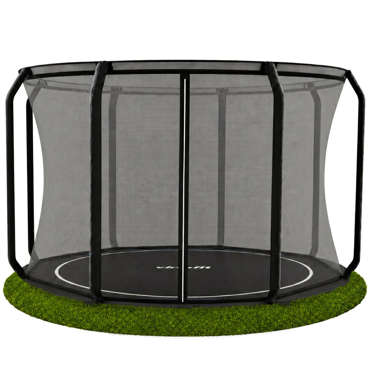 VirtuFit Groundlevel Trampoline 366 cm - inclusief veiligheidsnet - Tweedekans