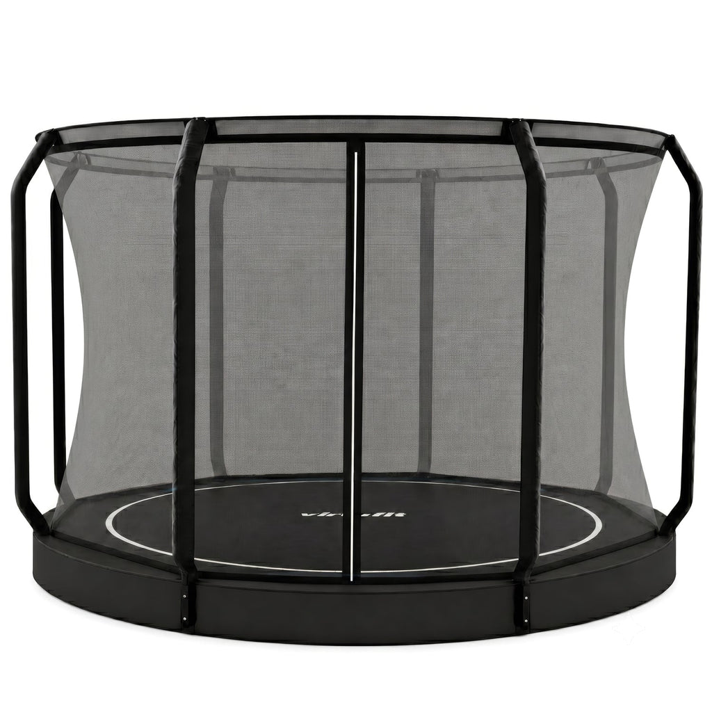 VirtuFit Groundlevel Trampoline 366 cm - inclusief veiligheidsnet - Tweedekans