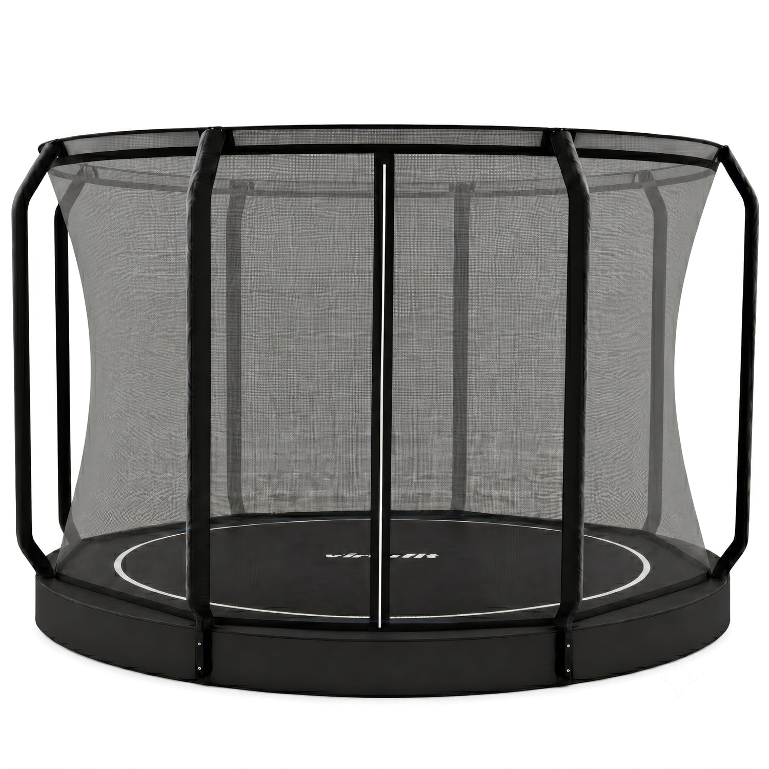VirtuFit Groundlevel Trampoline 366 cm - inclusief veiligheidsnet - Tweedekans