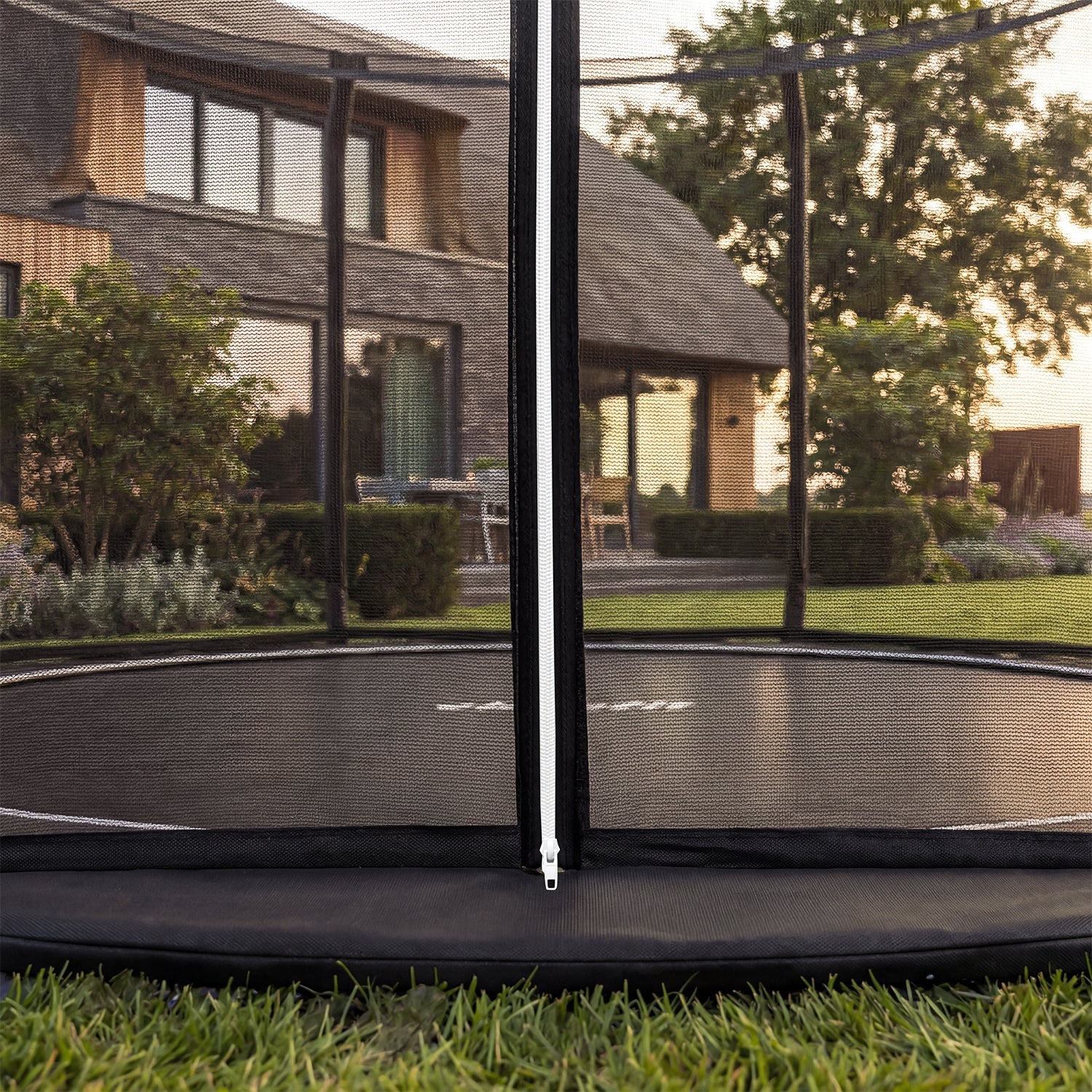 VirtuFit Groundlevel Trampoline 366 cm - inclusief veiligheidsnet - Tweedekans