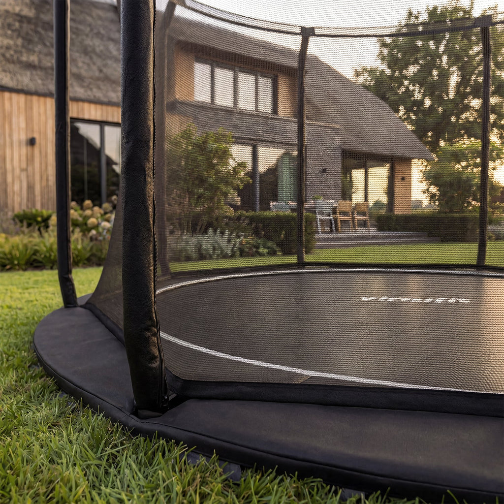 VirtuFit Groundlevel Trampoline 366 cm - inclusief veiligheidsnet - Tweedekans