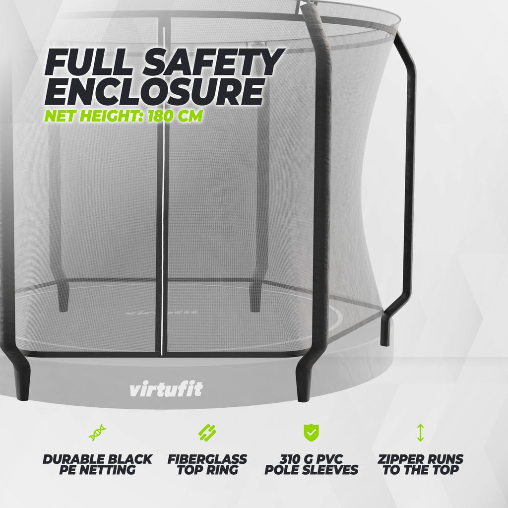 VirtuFit Veiligheidsnet Inground/Groundlevel Trampoline 366 cm
