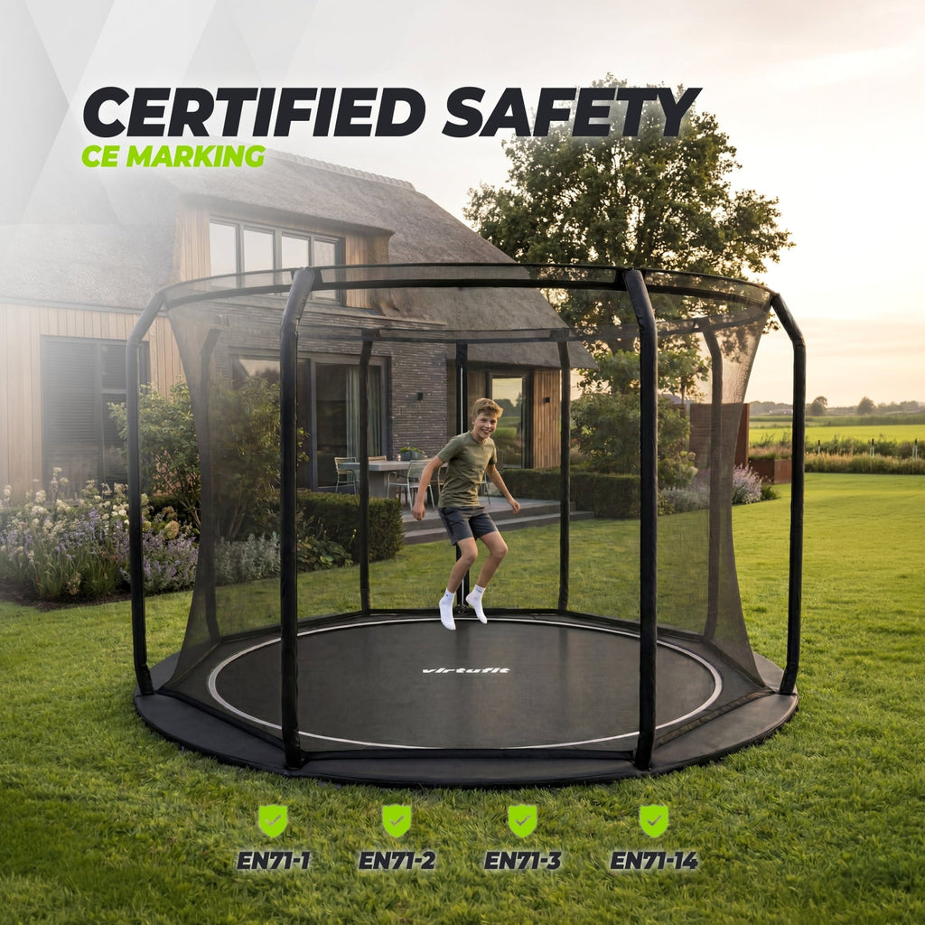 VirtuFit Veiligheidsnet Inground/Groundlevel Trampoline 366 cm