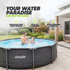 VirtuFit Rond Zwembad - 244 cm - Inclusief Filterpomp - Tweedekans