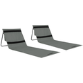 VirtuFit Strandmat - Grijs - Set van 2