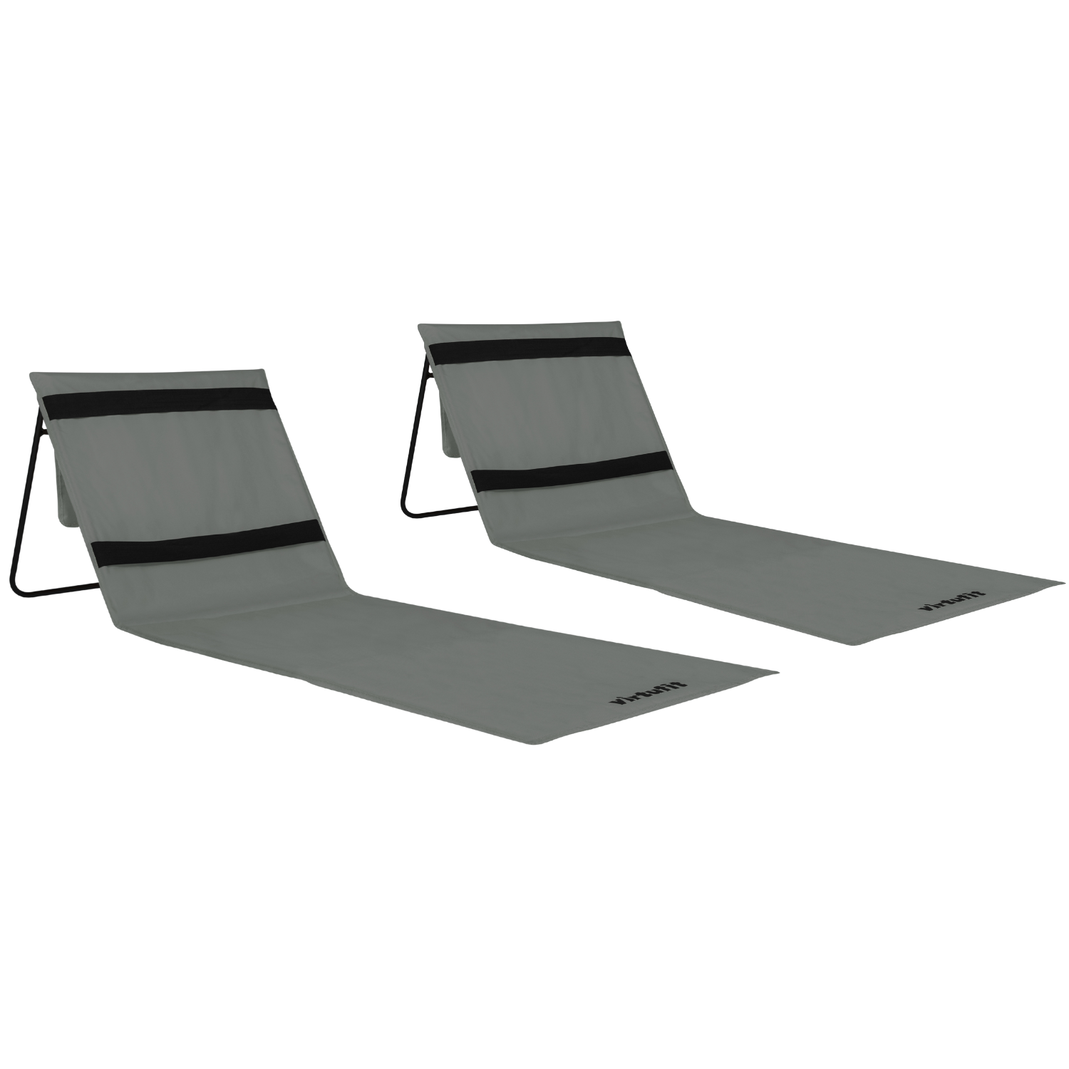 VirtuFit Strandmat - Grijs - Set van 2