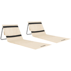 VirtuFit Strandmat - Beige - Set van 2