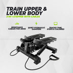 VirtuFit ST100 2-in-1 Side Stepper - met Computer en Weerstandskabels