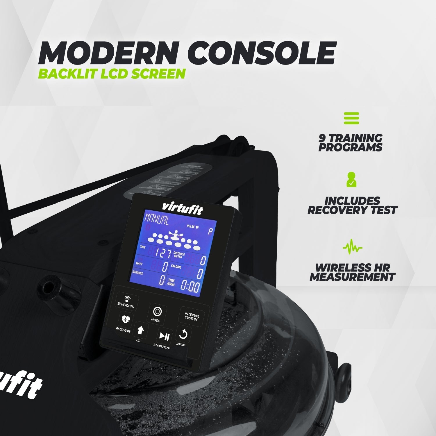 VirtuFit Elite Water Resistance Roeitrainer - Black Edition