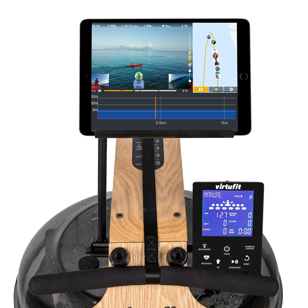 VirtuFit Elite Water Resistance Houten Roeitrainer - Hout/Oak