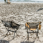 VirtuFit Camping Stoel Compact - Opvouwbaar - Zwart - Set van 2