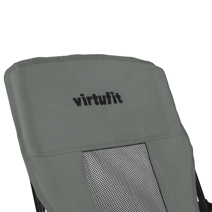 VirtuFit Strandstoel opvouwbaar - Campingstoel - Grijs - Tweedekans