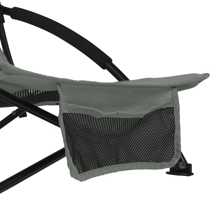 VirtuFit Strandstoel opvouwbaar - Campingstoel - Grijs - Tweedekans