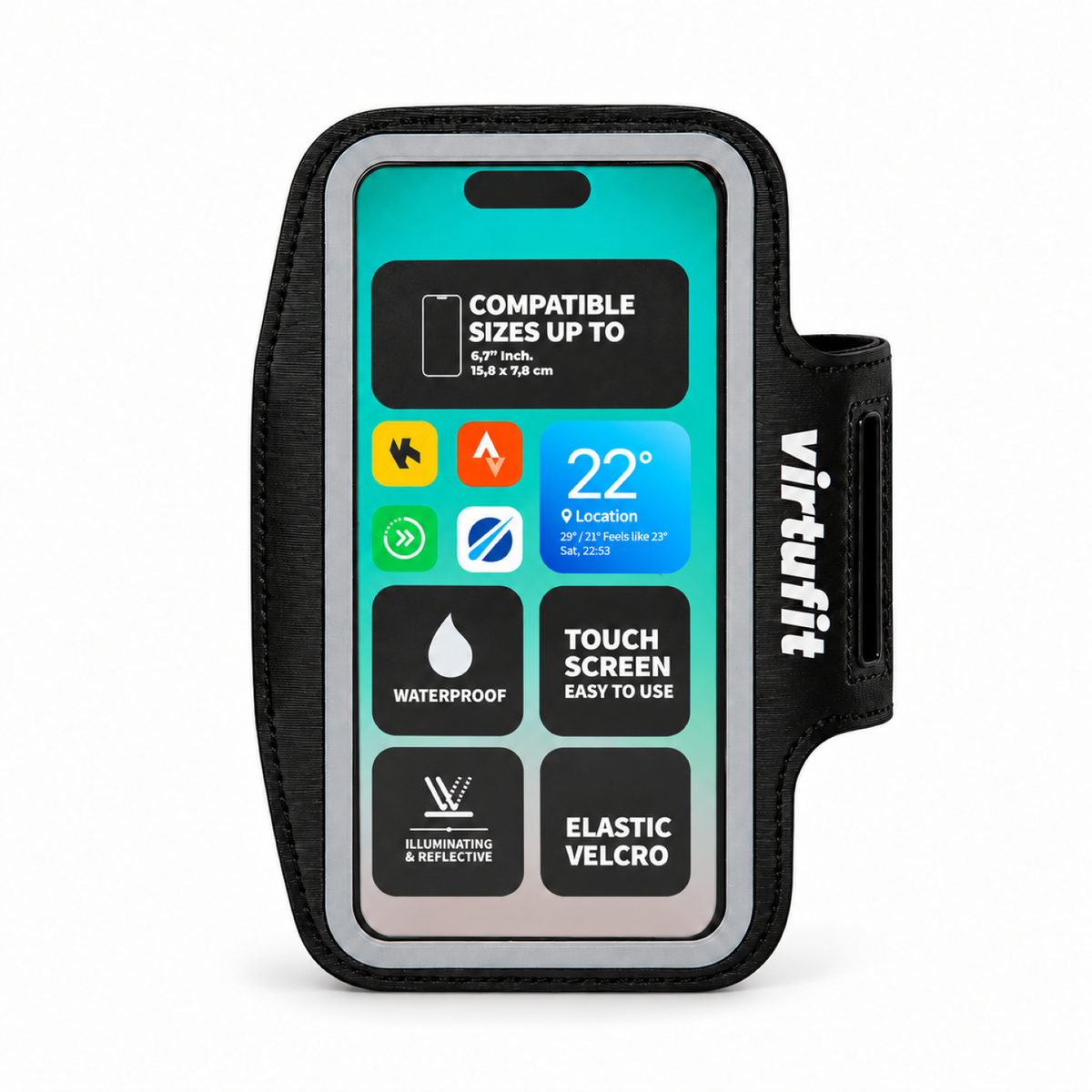 VirtuFit Hardloop Telefoon Armband - Set van 2