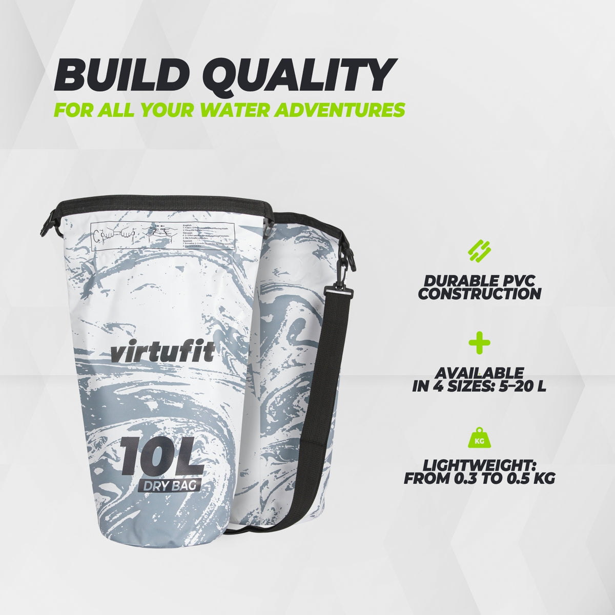 VirtuFit Dry Bag 10L - Waterdichte Tas