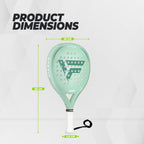 VirtuFit Hybrid Padel Racket - Mint Green