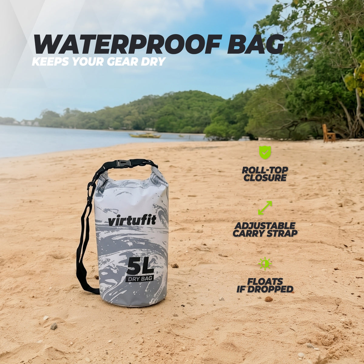 VirtuFit Dry Bag 5L - Waterdichte Tas