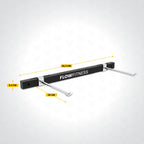 Flow Fitness Wandrek voor Fitnessmatten - Opbergrek - Wandmontage
