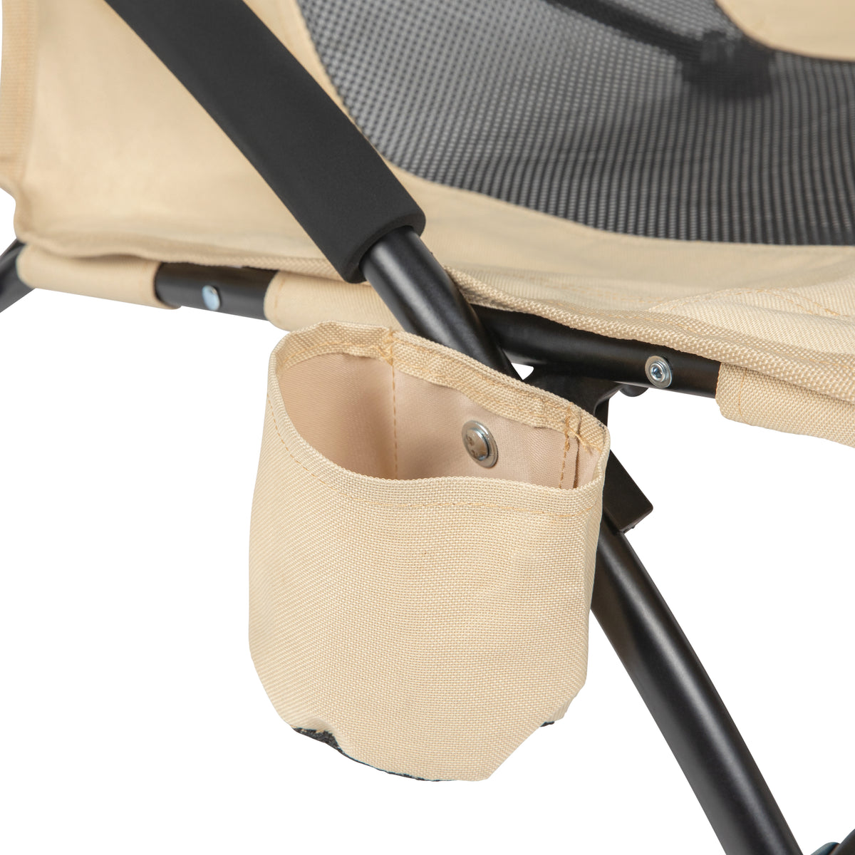 VirtuFit Strandstoel opvouwbaar - Campingstoel - Beige - Tweedekans