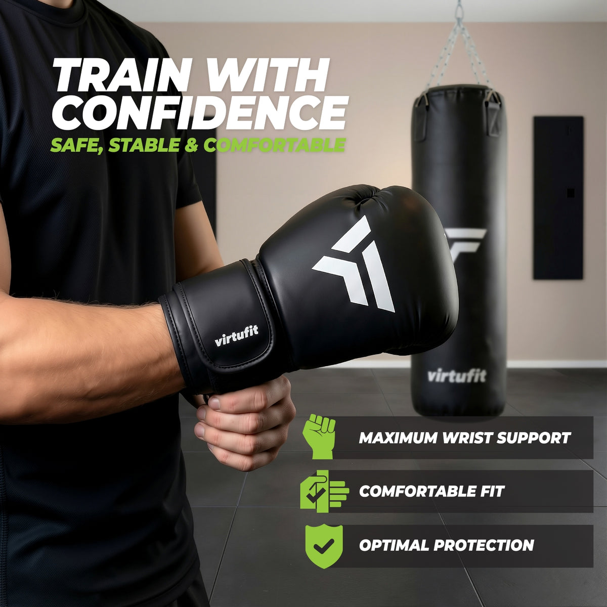 VirtuFit Boksset - Boxing Set - Bokszak & Bokshandschoenen - Tweedekans