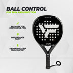 VirtuFit Hybrid Padel Racket - Zwart - Silver
