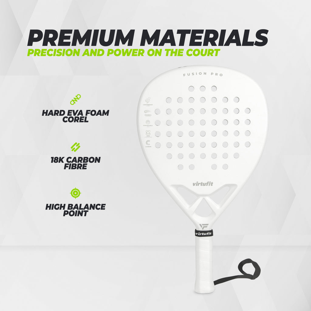 VirtuFit Fusion Pro Padel Racket - Wit - Silver