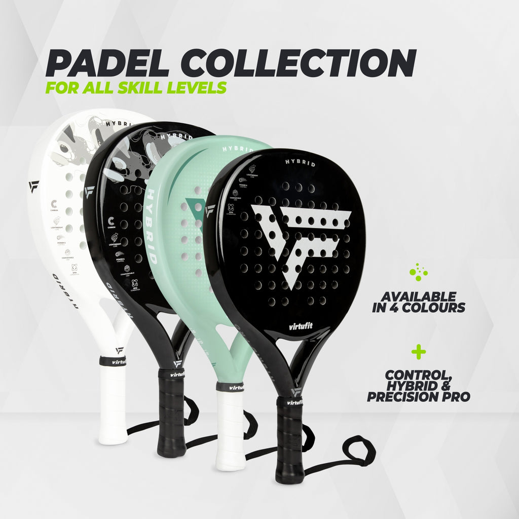 VirtuFit Hybrid Padel Racket - Zwart - Silver