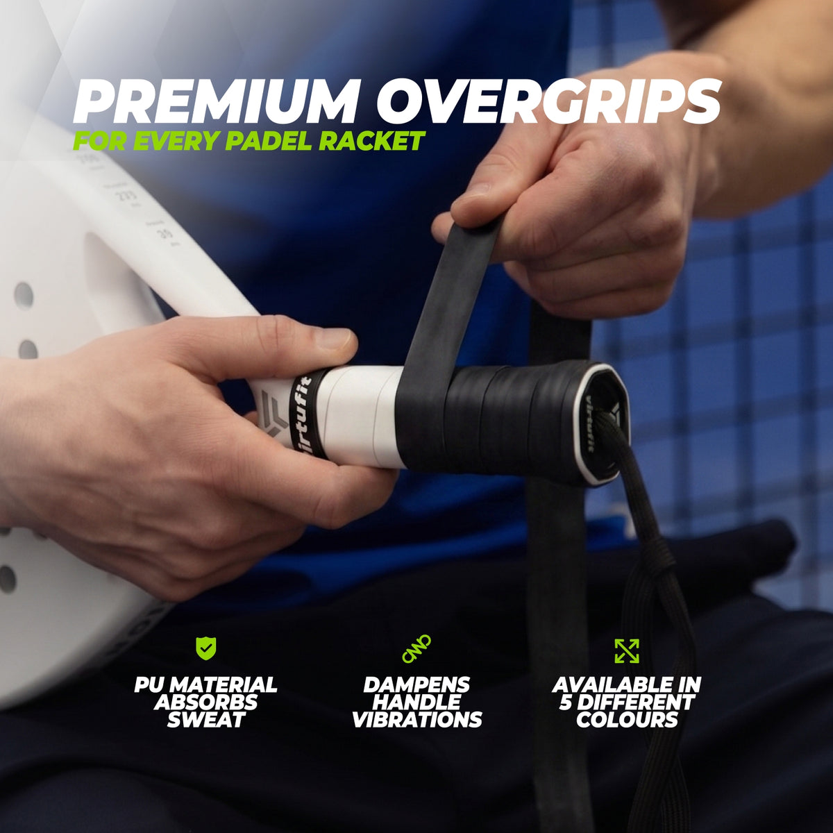 VirtuFit Pro Padel Overgrip - Zwart