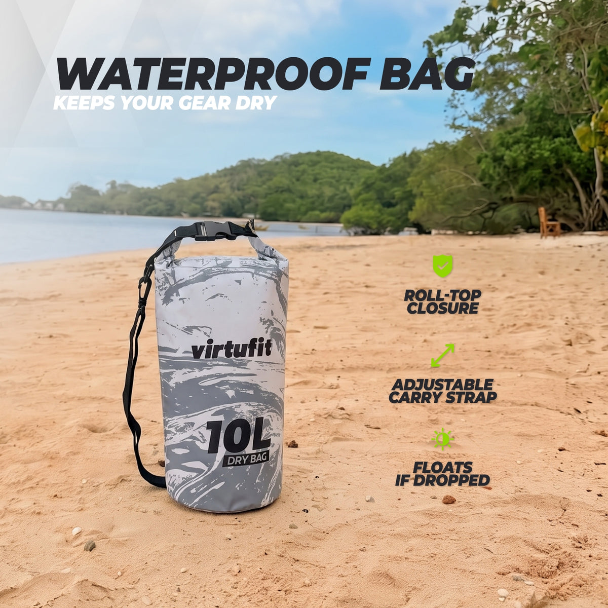 VirtuFit Dry Bag 10L - Waterdichte Tas