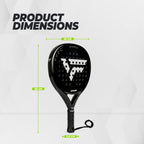VirtuFit Hybrid Padel Racket - Zwart - Silver