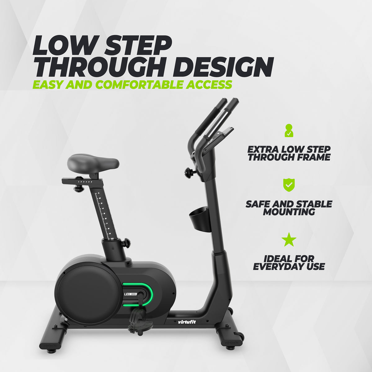 VirtuFit LEB300i Low Entry Bike - Ergometer Hometrainer - Showroommodel