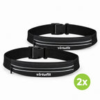 VirtuFit Running Belt – Verstelbare hardloopriem - Set van 2