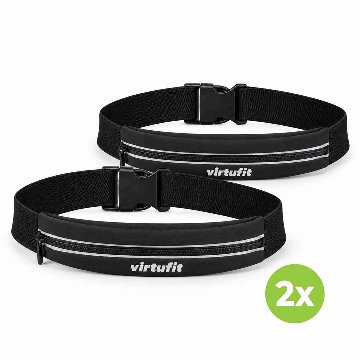 VirtuFit Running Belt – Verstelbare hardloopriem - Set van 2