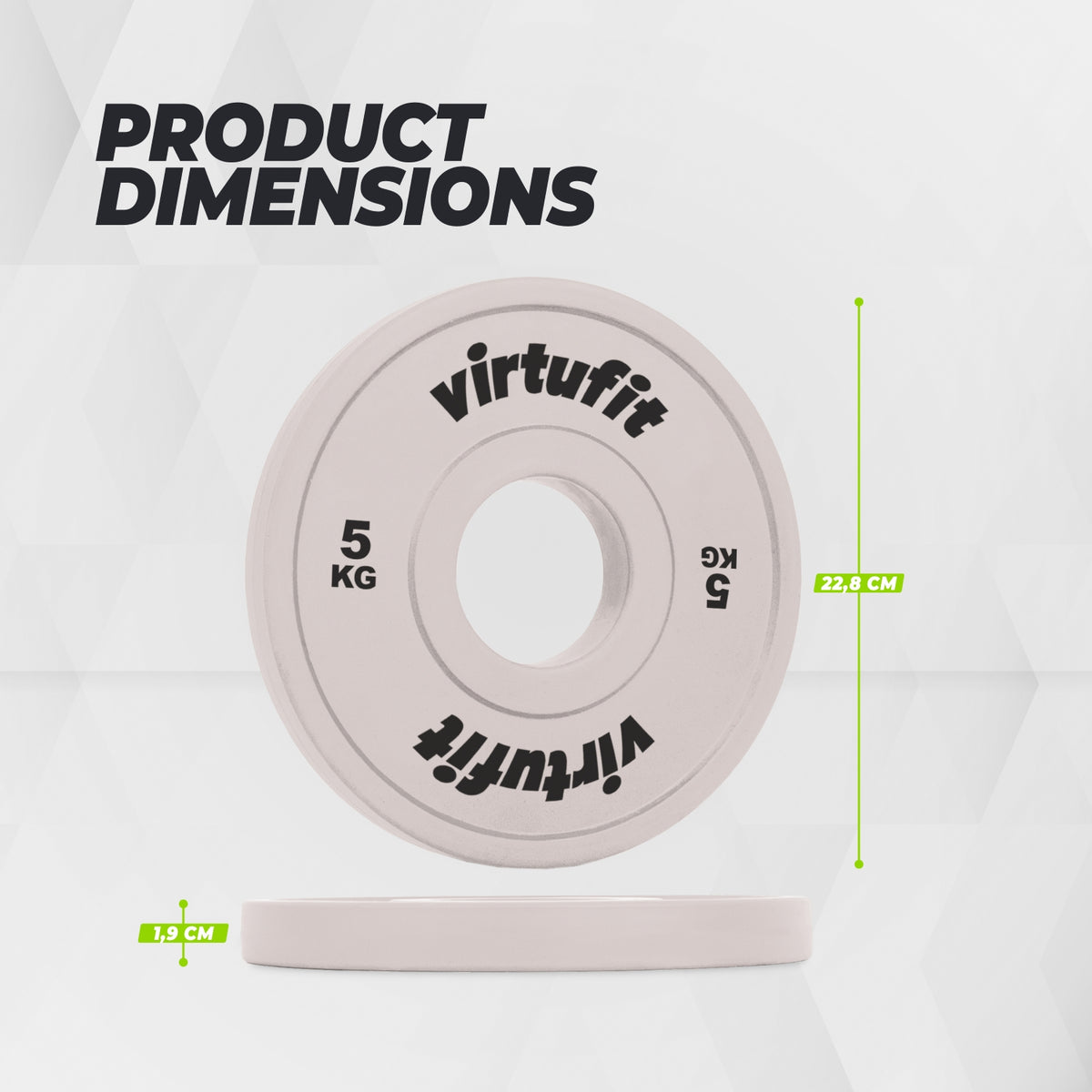VirtuFit Olympische Fractional Plate - Halterschijf - Bumper Plate - 5 kg