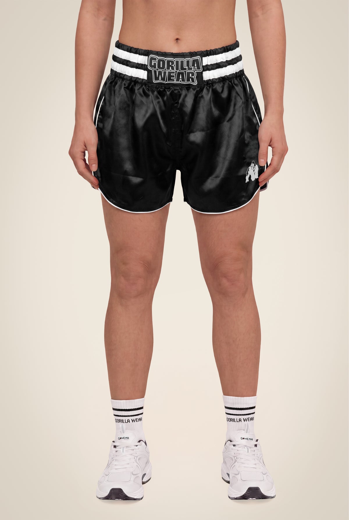 Gorilla Wear Tacoma Fighting Shorts - Zwart/Wit