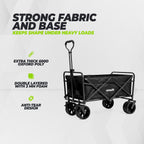 VirtuFit FW100 Opvouwbare Bolderkar - 150 kg Draagvermogen - Incl. Afdekhoes - Zwart
